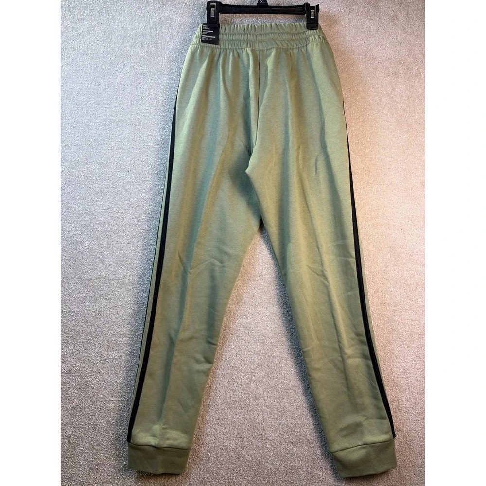 Adidas‎ Sweatpants Mens Small Tent Green M 3S FL TC PT JE0343 Fleece Joggers NEW